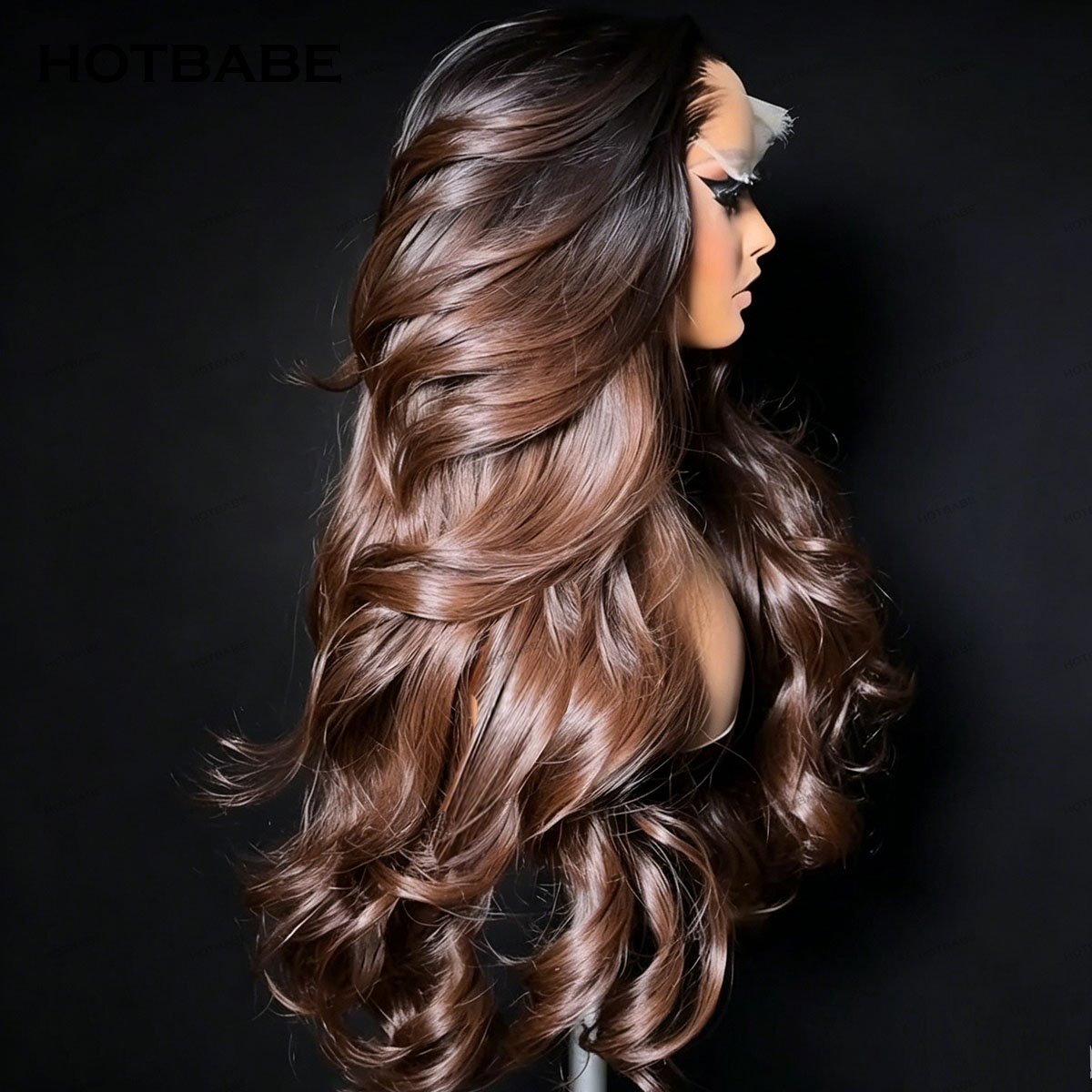 Hd Lace Frontal Wig Human Hair Pre Plucked - Glueless Wigs Human Hair 1B/4 Brown