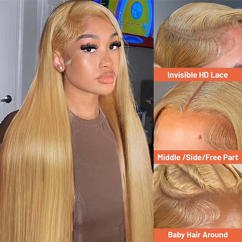 36 Inch 180-220% Density Strai - Lace Front Wigs 评论和价格