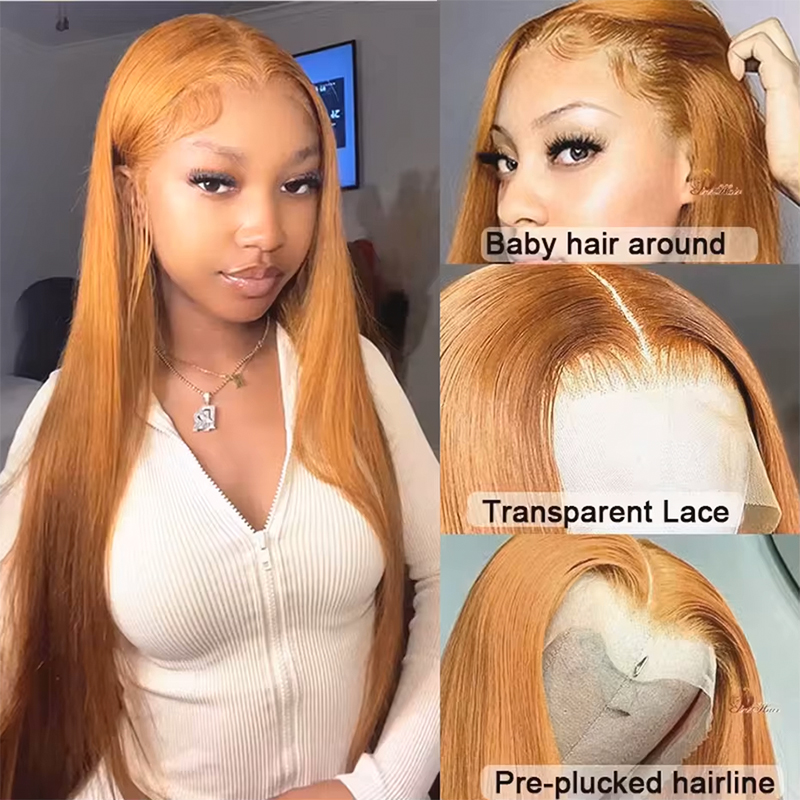 36 Inch 180-220% Density Strai - Lace Front Wigs 评论和价格