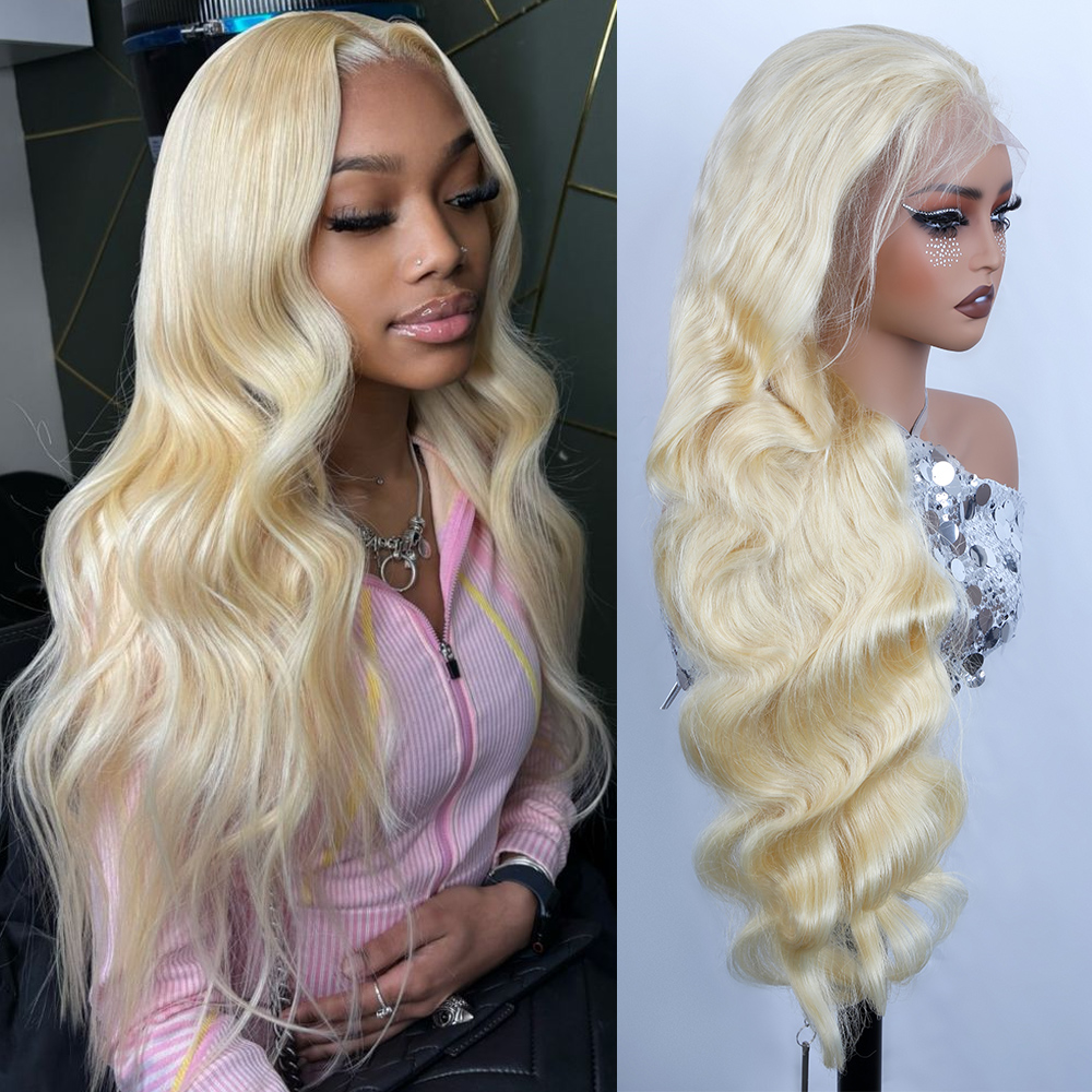 30 40 Inch 613 Honey Blonde Wi - 613 Blonde Body Wave Lace Front Wig 评论和价格