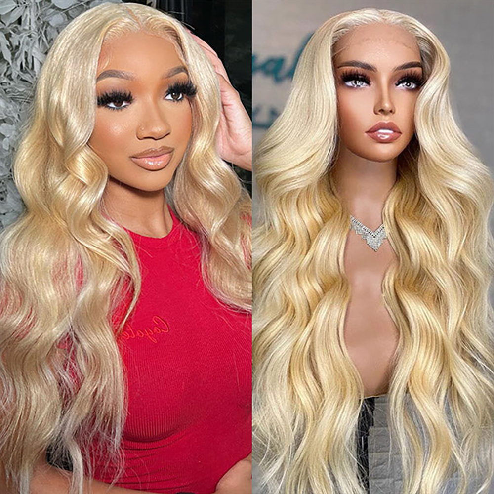 30 40 Inch 613 Honey Blonde Wi - 613 Blonde Body Wave Lace Front Wig 评论和价格