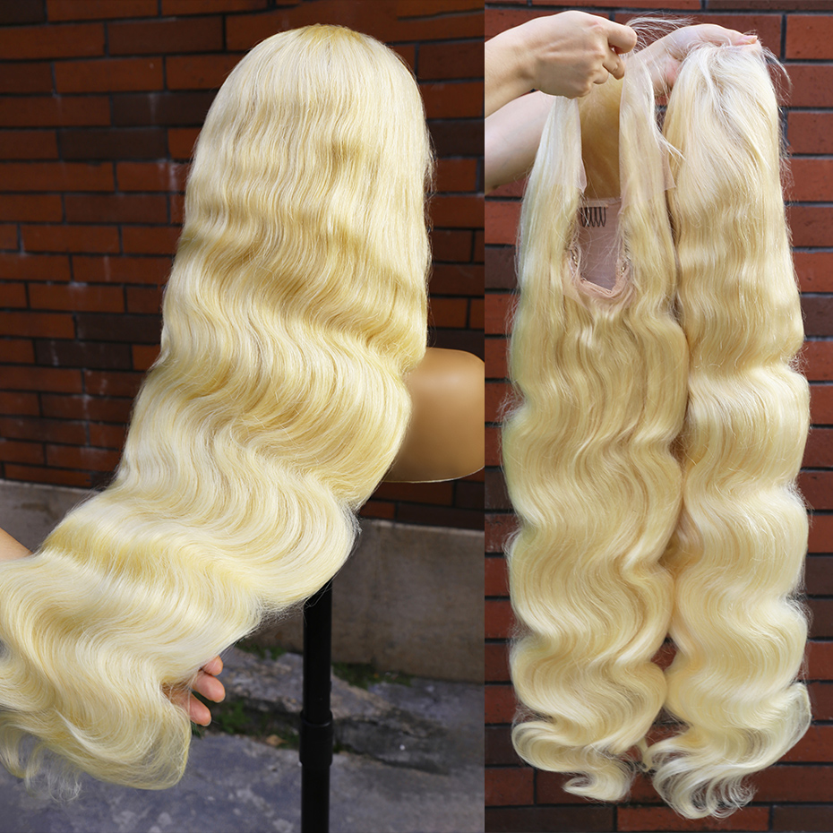 30 40 Inch 613 Honey Blonde Wi - 613 Blonde Body Wave Lace Front Wig 评论和价格
