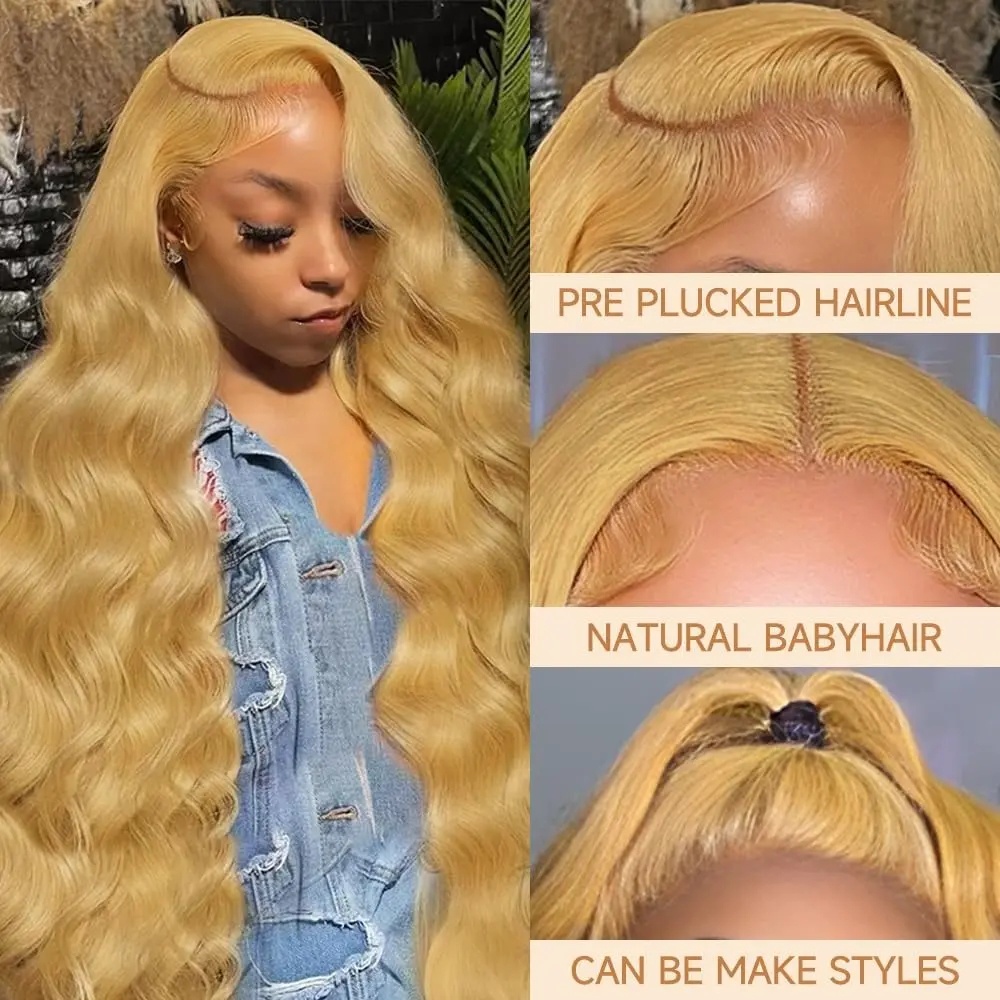 Honey Blonde Wig Body Wave 13x - Lace Front Wigs 评论和价格