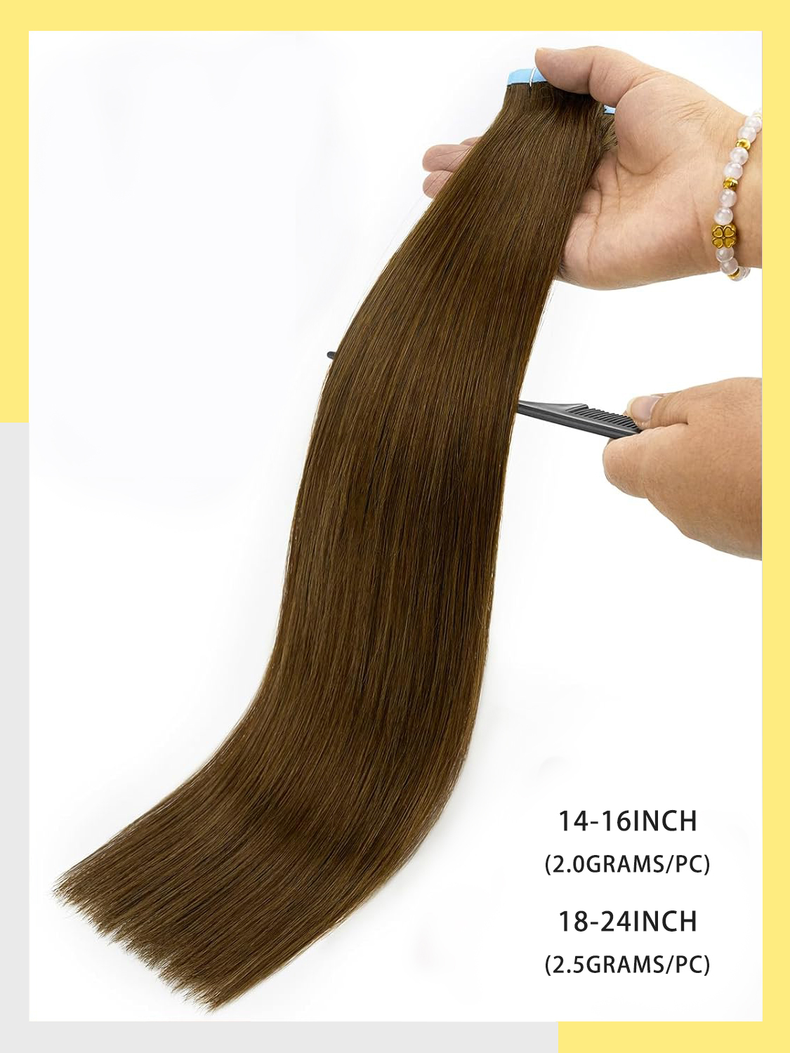 Tape In 100% Human Hair Straig - Invisible Tape In Extensions Real Hair 评论和价格
