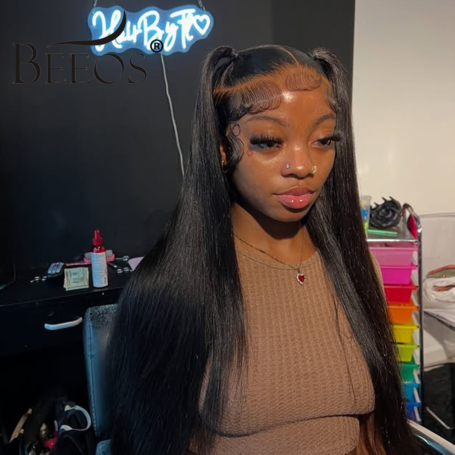 250% 13x4 HD Transparent Lace  - Hd Lace Frontal Wig Human Hair Pre Plucked 评论和价格