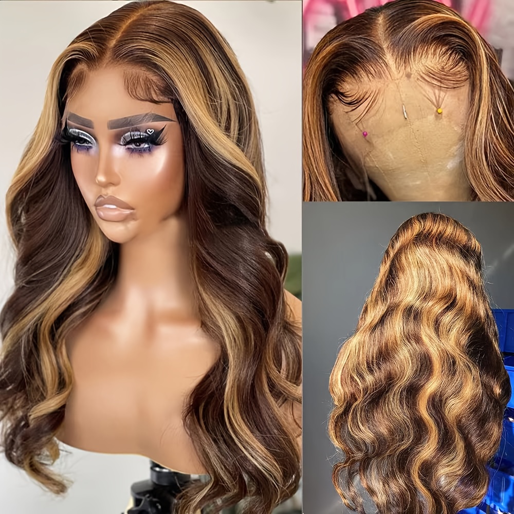 30 Inch Highlight Body Wave La - Hd Lace Frontal Wig Human Hair Pre Plucked 评论和价格