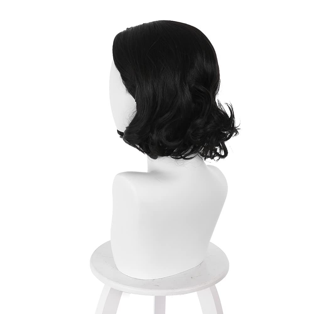 Black Short Bob Wavy Middle Pa - Synthetic Braided Wigs For Black Women 评论和价格